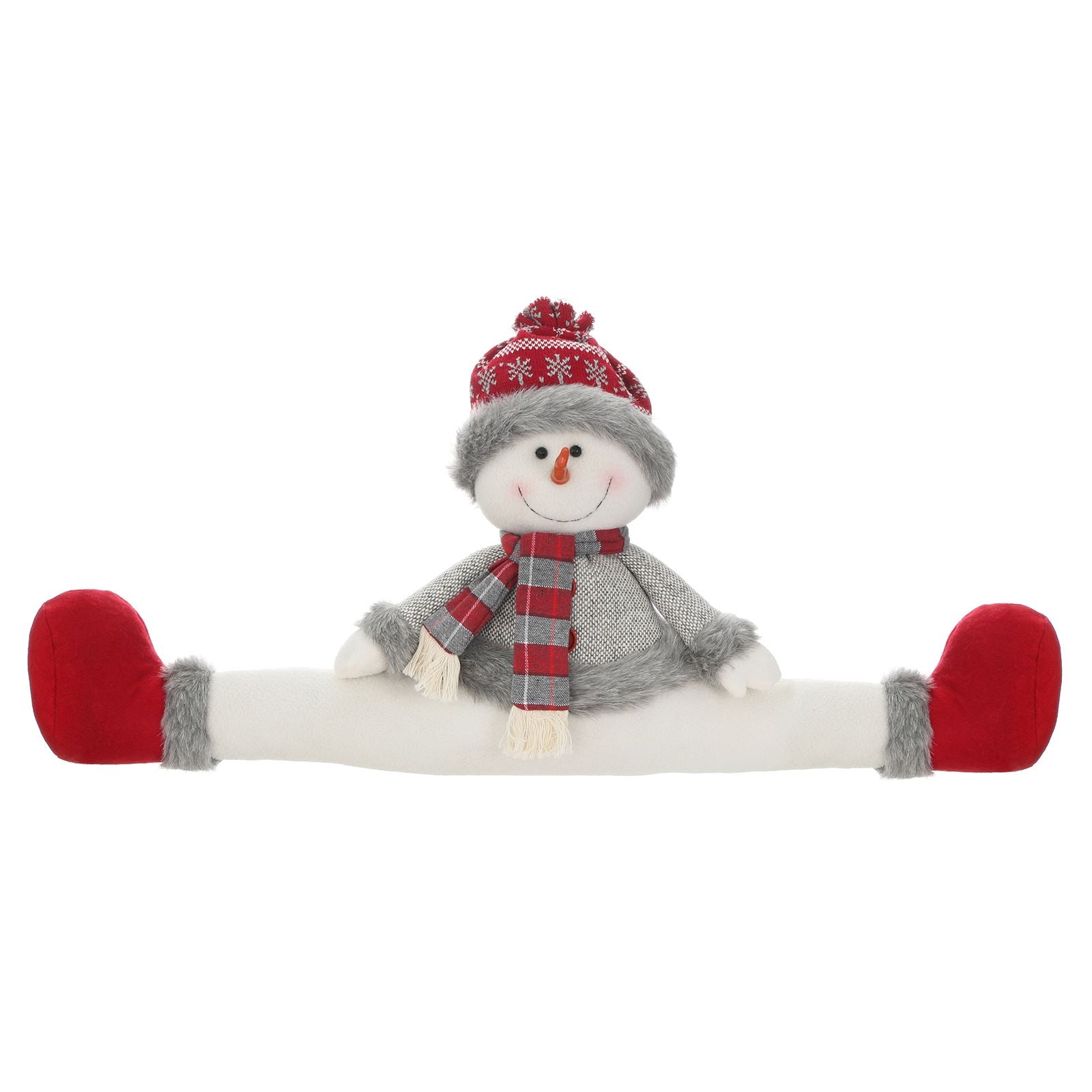 Mr Crimbo Novelty Plush Character Christmas Draught Excluder - MrCrimbo.co.uk -XS5730 - Snowman -christmas decorations